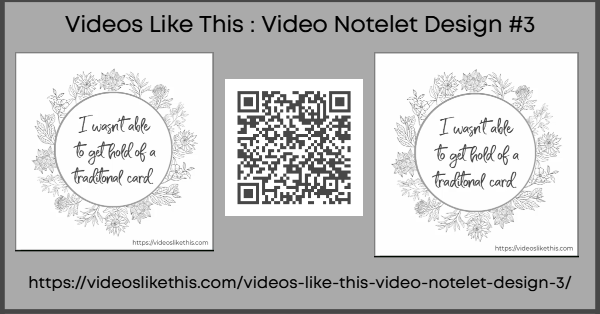 image Video Like This Video Notelet Design 3 Link